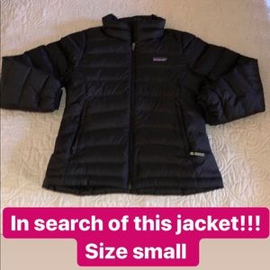 ISO KIDS Black Patagonia Jacket!!! SMALL - 7/8